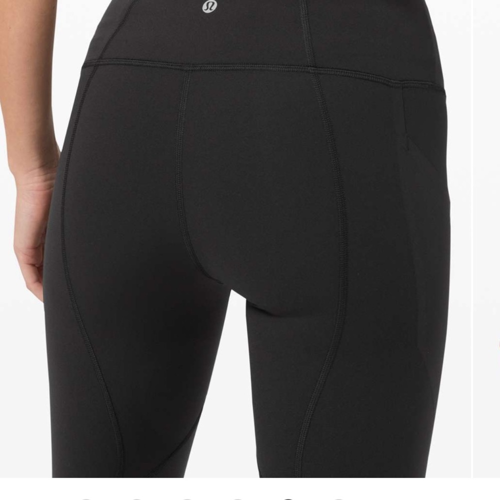 Lululemon Pace Rival High-Rise Crop 22" | Black | Size 4 - Picture 4 of 9